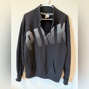Victoria's Secret Black Zip Up Sweater